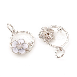 Латунные микро проложить кубического циркония подвески&nbsp;KK-I672-42P