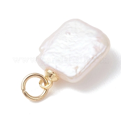 Барочный натуральный нуклеированный жемчуг кеши квадратные подвески&nbsp;PALLOY-JF04967