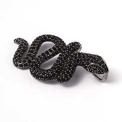 Большие подвески из хирургической нержавеющей стали 316 со стразами&nbsp;X-STAS-L184-078