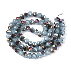 Стеклянные бусины с гальваническим покрытием &nbsp;EGLA-A034-J6mm-F04