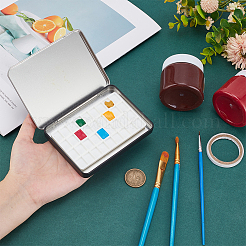 Железо акварельные краски жестяная коробка&nbsp;AJEW-WH0542-74