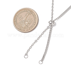 Изготовление ожерелий из витой цепи из нержавеющей стали 304&nbsp;AJEW-JB01512-02