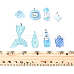 16 шт. 8 подвески из смолы в виде морских организмов&nbsp;RESI-FP0001-32