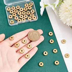 40 шт. ионное покрытие (IP) 304 нержавеющая сталь разделительные бусины&nbsp;STAS-UN0059-33