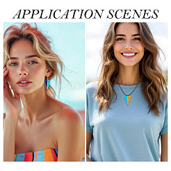 10шт 5 цвета подвески из смолы и дерева&nbsp;RESI-TA0004-52