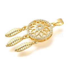 Латунные микро проложить кубического циркония подвески&nbsp;ZIRC-D275-05G