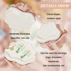 Фарфоровая ювелирная тарелка DJEW-WH0058-01B