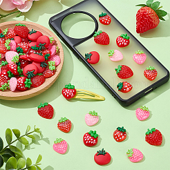 70шт 7 стиля непрозрачные кабошоны из смолы&nbsp;RESI-WR0001-13