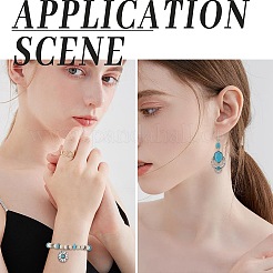 16шт 8 стиля подвески из синтетического бирюзового сплава&nbsp;FIND-SC0009-11