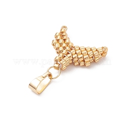 Подвески из стеклянных бусин в виде хвоста русалки&nbsp;PALLOY-MZ00975-01