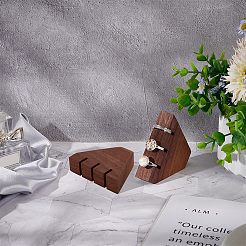 Дисплей с деревянными кольцами для пальцев с 3 слотом&nbsp;RDIS-WH0009-018