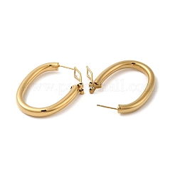 Овальные серьги-кольца из нержавеющей стали 304 для женщин&nbsp;EJEW-Q781-05G