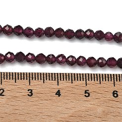 Гранат природный бисер нитей&nbsp;G-B168-A05-4mm