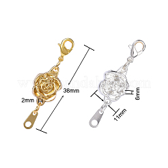 10 комплект 2-х цветных магнитных застежек из цинкового сплава&nbsp;PALLOY-CJ0001-139