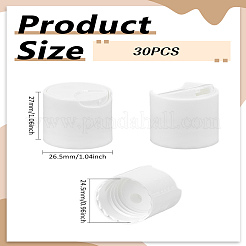 30 шт. полипропиленовые пластиковые пресс-колпачки&nbsp;AJEW-LP0004-29