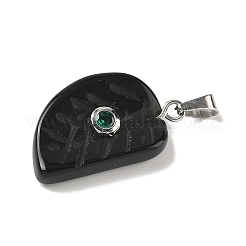 Резные подвески из смешанных натуральных и синтетических драгоценных камней&nbsp;G-P599-04P