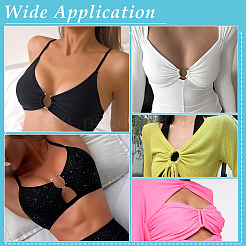 18 шт. 3 стиля U-образные литые зажимы для бикини с пряжками&nbsp;AJEW-PH0006-72