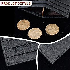 1 шт. держатель для визитных карточек из воловьей кожи&nbsp;AJEW-CL0002-52B