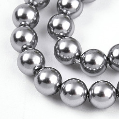 Выпечка из окрашенного перламутрового стекла жемчужные бусинки&nbsp;HY-N002-5mm-A01