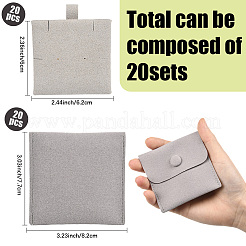 20шт. мешочки для украшений из микрофибры&nbsp;ABAG-SP0001-48D