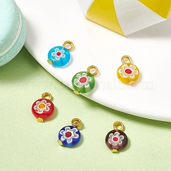 Стеклянные подвески миллефиори&nbsp;PALLOY-CJ00001