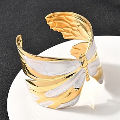 Браслеты-манжеты из нержавеющей стали 304 для женщин&nbsp;BJEW-F509-02B-G