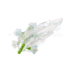 Подвески в виде веток лилии из стеклянных бус&nbsp;PALLOY-MZ00900