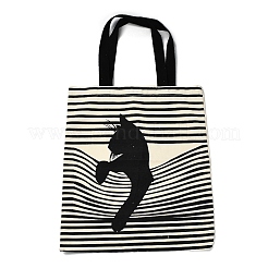 Милые сумки на плечо из ткани с изображением кота&nbsp;LS-ABAG-R001-01A