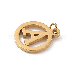 Подвески из нержавеющей стали 304 с соединительным кольцом&nbsp;STAS-R001-02G-A