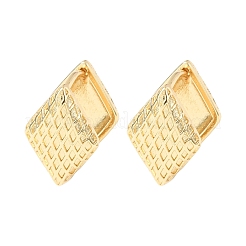 Серьги-кольца из латуни в форме ромба&nbsp;EJEW-H178-06G