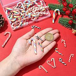 60 шт. 10 стиля рождественской тематики из полимерной глины искусственная леденцовая трость&nbsp;FIND-CJ0002-89