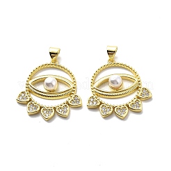 Латунные подвески с фианитами&nbsp;KK-G446-14G