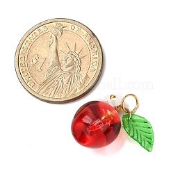 8 шт. прозрачные стеклянные подвески с краской для выпечки&nbsp;PALLOY-JF04490