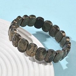 Браслеты из натуральных бусин пирита для женщин и мужчин BJEW-I323-01