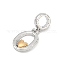 Латунные европейские подвески с подвесками&nbsp;LS-KK-Z097-01O-GP