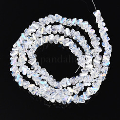 Гальванические стекляныне бусины&nbsp;X-GLAA-N023-4mm-01