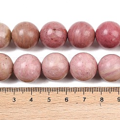 Природные родонит бисер нитей&nbsp;G-L648-A08-16mm