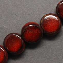 Фарфоровые бусины ручной работы&nbsp;PORC-Q185-12mm-5