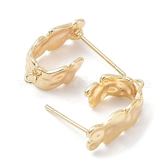 Латунные серьги-гвоздики&nbsp;X-KK-C031-07G