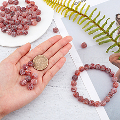 Бусины из натурального и окрашенного кракле-агата arricraf&nbsp;G-AR0003-41C-10mm