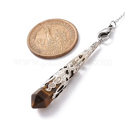 Природные маятники с заостренным кончиком тигрового глаза&nbsp;PALLOY-JF01947-02