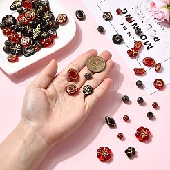 100шт акриловые бусины&nbsp;OACR-SC0002-42