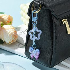Акриловые подвески в виде бабочки и звезды&nbsp;HJEW-JM01738-02