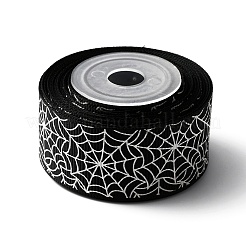 5 ярд полиэфирная репсовая лента с принтом на Хэллоуин&nbsp;OCOR-WH0047-95A-02