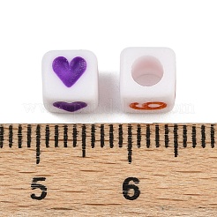 Непрозрачные акриловые бусины&nbsp;OACR-H052-04