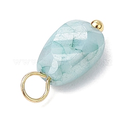 20 шт. непрозрачные стеклянные подвески с эффектом кракле&nbsp;PALLOY-JF03952-01