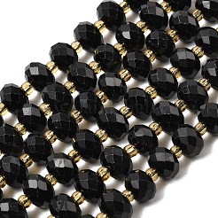 Натуральный черный турмалин бисер нитей&nbsp;G-K380-A06-01