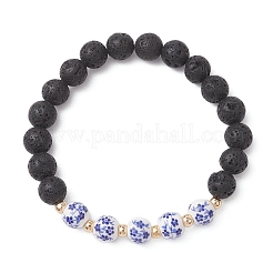 2 шт. эластичные браслеты ручной работы из фарфора&nbsp;BJEW-JB13016