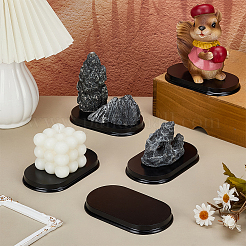 Овальные деревянные подставки для демонстрации шасси&nbsp;ODIS-WH0025-274B