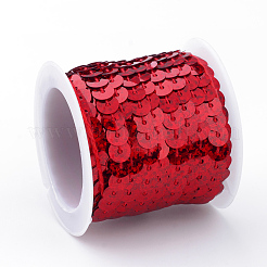 Бусины с пайеткой из экологически чистого пластика&nbsp;PVC-Q092-6mm-P50103